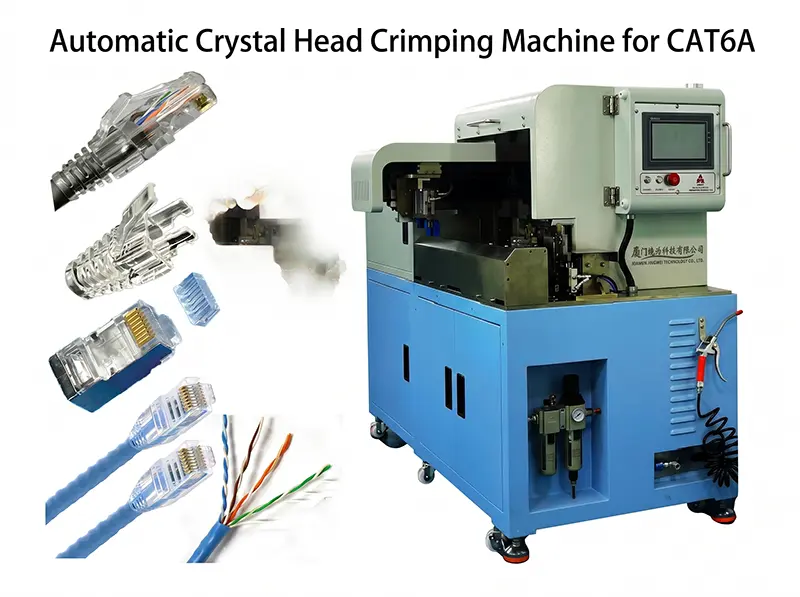 Automatisk Krystalhoved Krympemaskine WPM-CAT6A – Effektiv CAT6A Kabelterminering