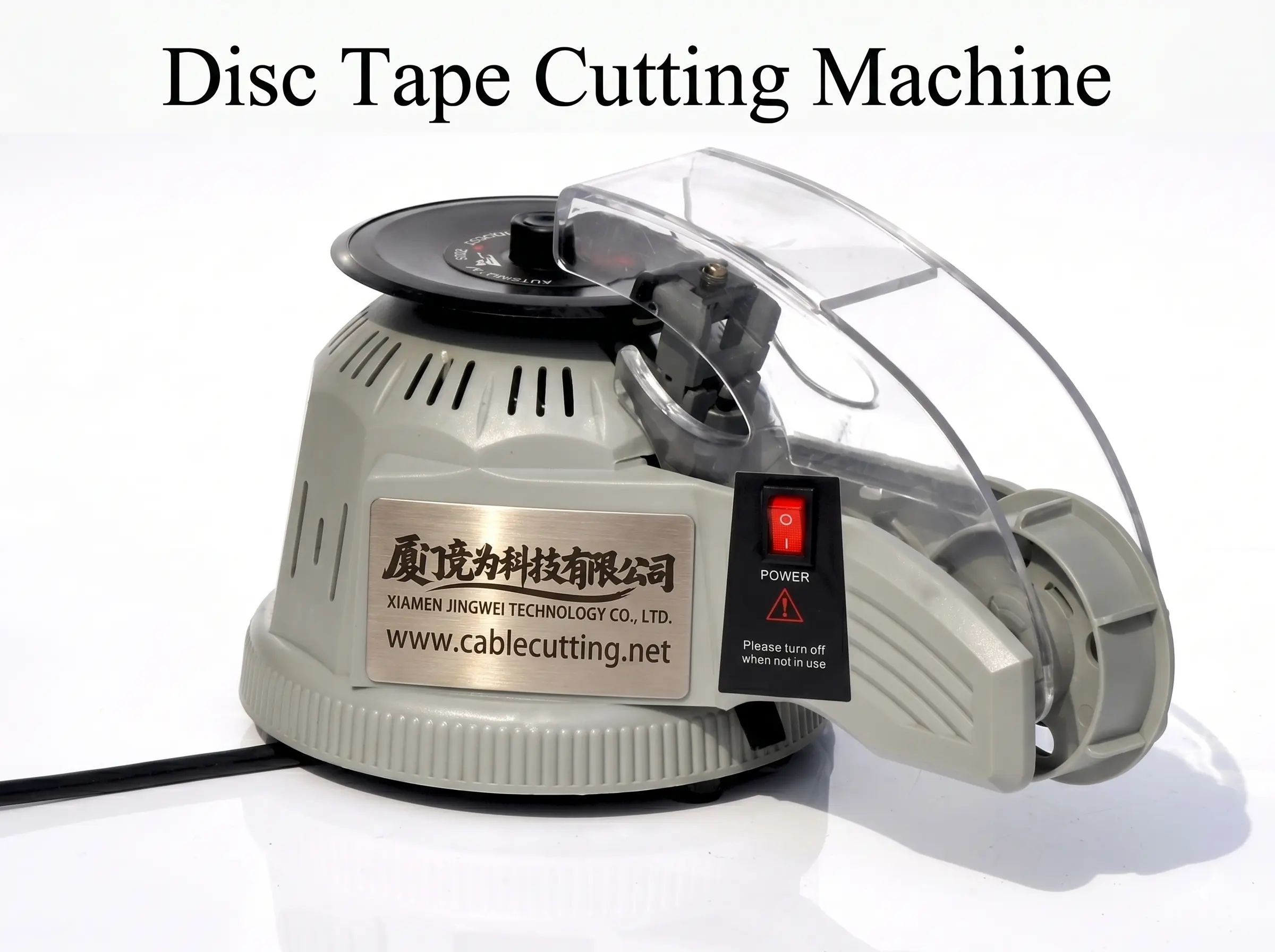 Effektiv automatisk tape-skæremaskine med drejebord til kabelproduktion