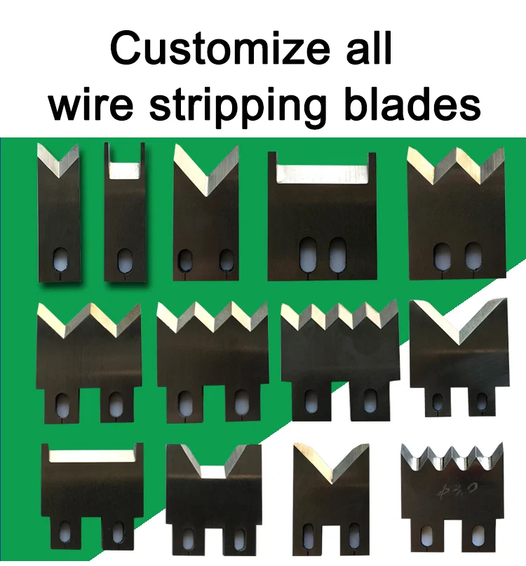 Cable cutting machine tungsten steel blade, high speed steel blade, wire stripping blades Kabelskæremaskine wolframstålblad, højhastighedsstålblad, trådstripping-blade