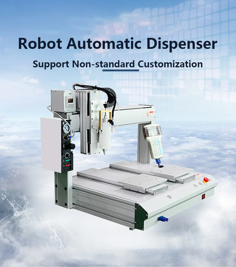 Limdispenseringsmaskine, automatisk limdispenseringsmaskine, skrivebordsautomatisk smeltelimdispenseringsmaskine