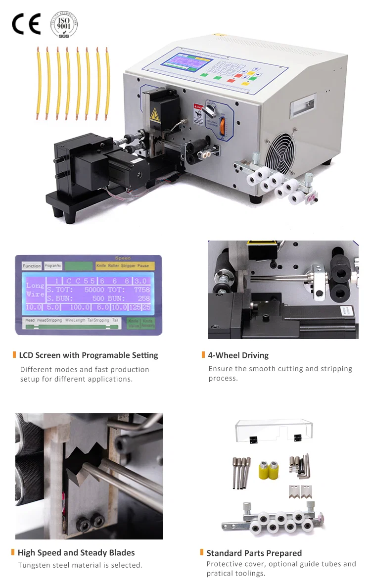 Wire Cutting Stripping Twisting Machine, Wire Cut Strip Twisting Machine, Wire Stripping Machine Trådskærings-stripping-twisting-maskine, tråd-cut strip-twisting-maskine, trådstripping-maskine