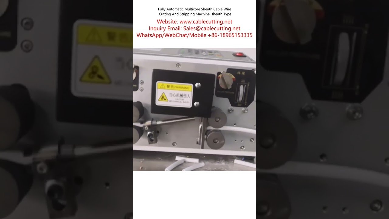 Fuldautomatisk flerkernet kappekabel skære- og afisoleringsmaskine (kappetype)