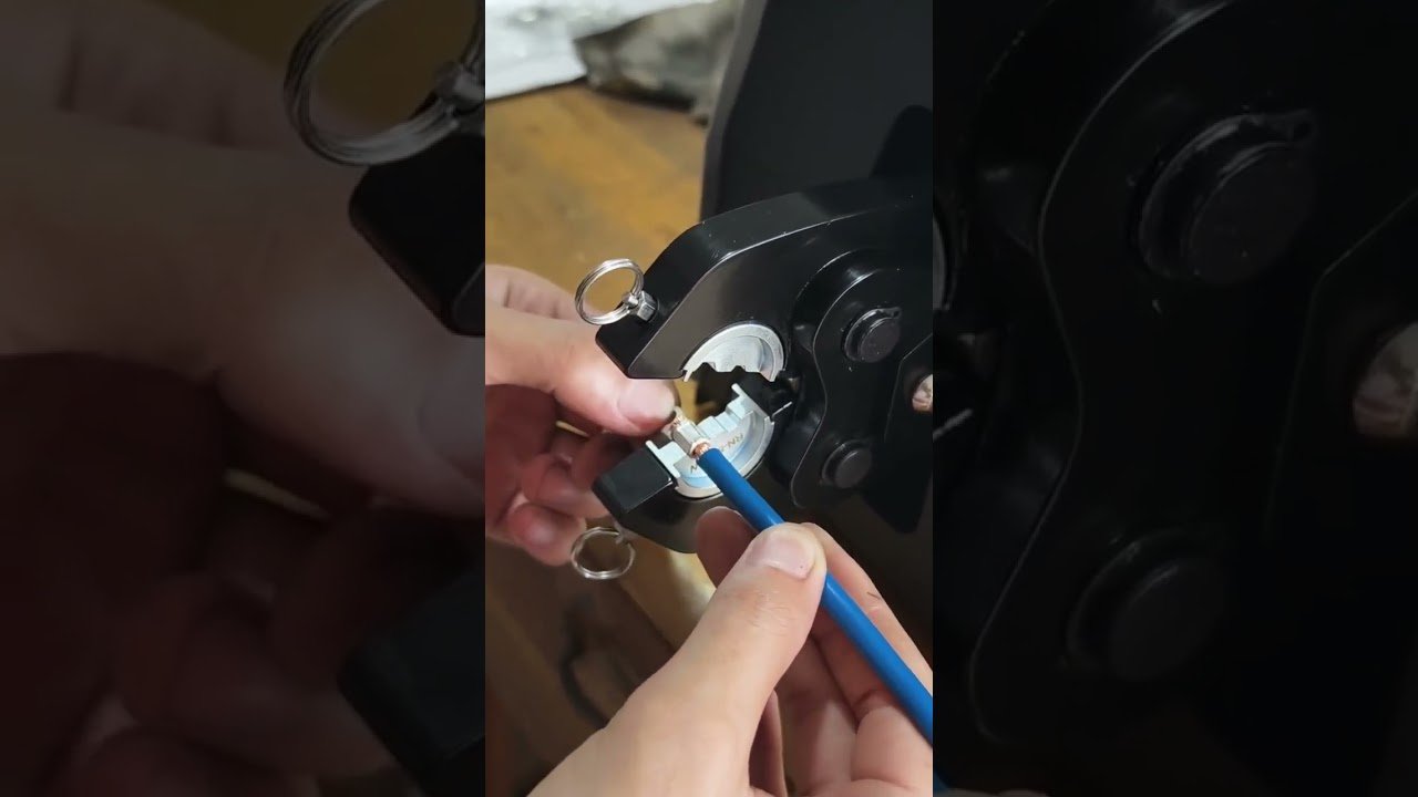 Kraftfuld pneumatisk terminalkrympemaskine – til terminaler op til 120 mm² | Fabriksautomatisering