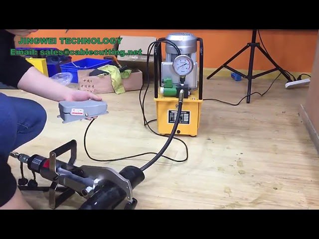 HHB 700A: Elektromagnetisk hydraulisk pumpe med fodkontakt (380V, 7L)