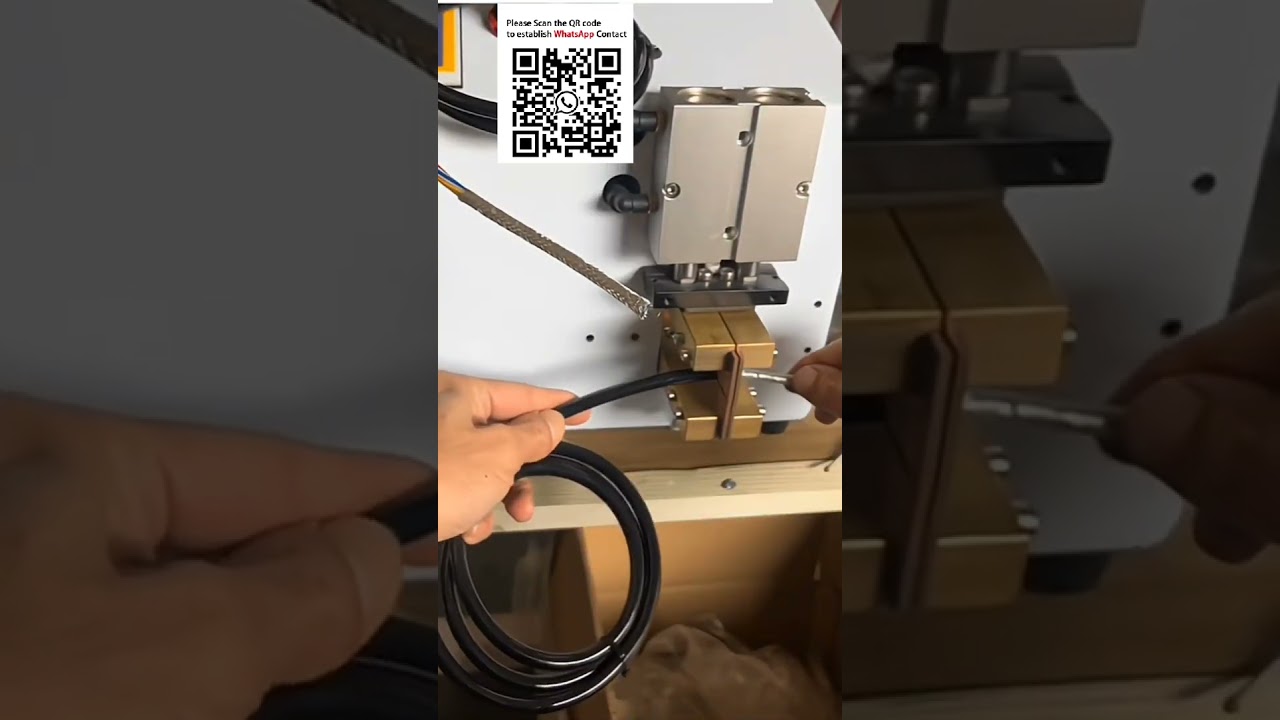 Pneumatisk hot melt stripper til metal flettet skærm – ingen skade på kernen #WireHarnessAutomation